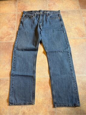 Levi's Men's Relaxed Straight-Leg Jeans in Dark Blue